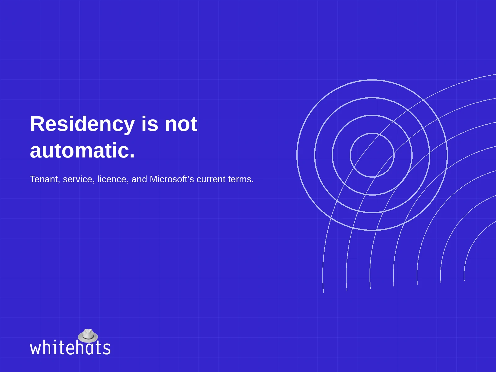 Residency is not automatic